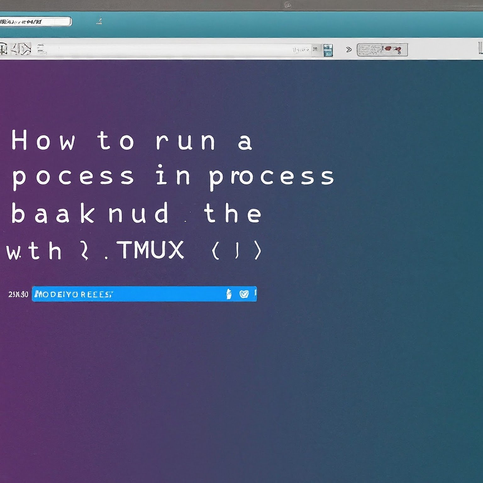 How to Run a Process in the Background with TMUX