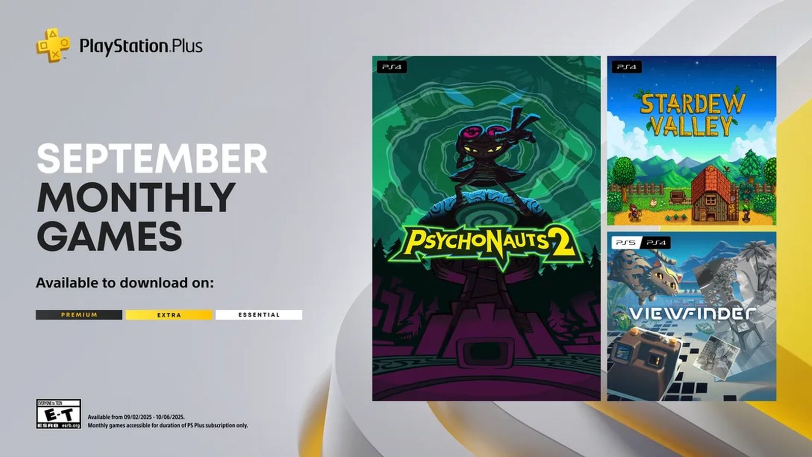Psychonauts 2, Stardew Valley, and Viewfinder Coming to PS Plus Essential on September 2nd