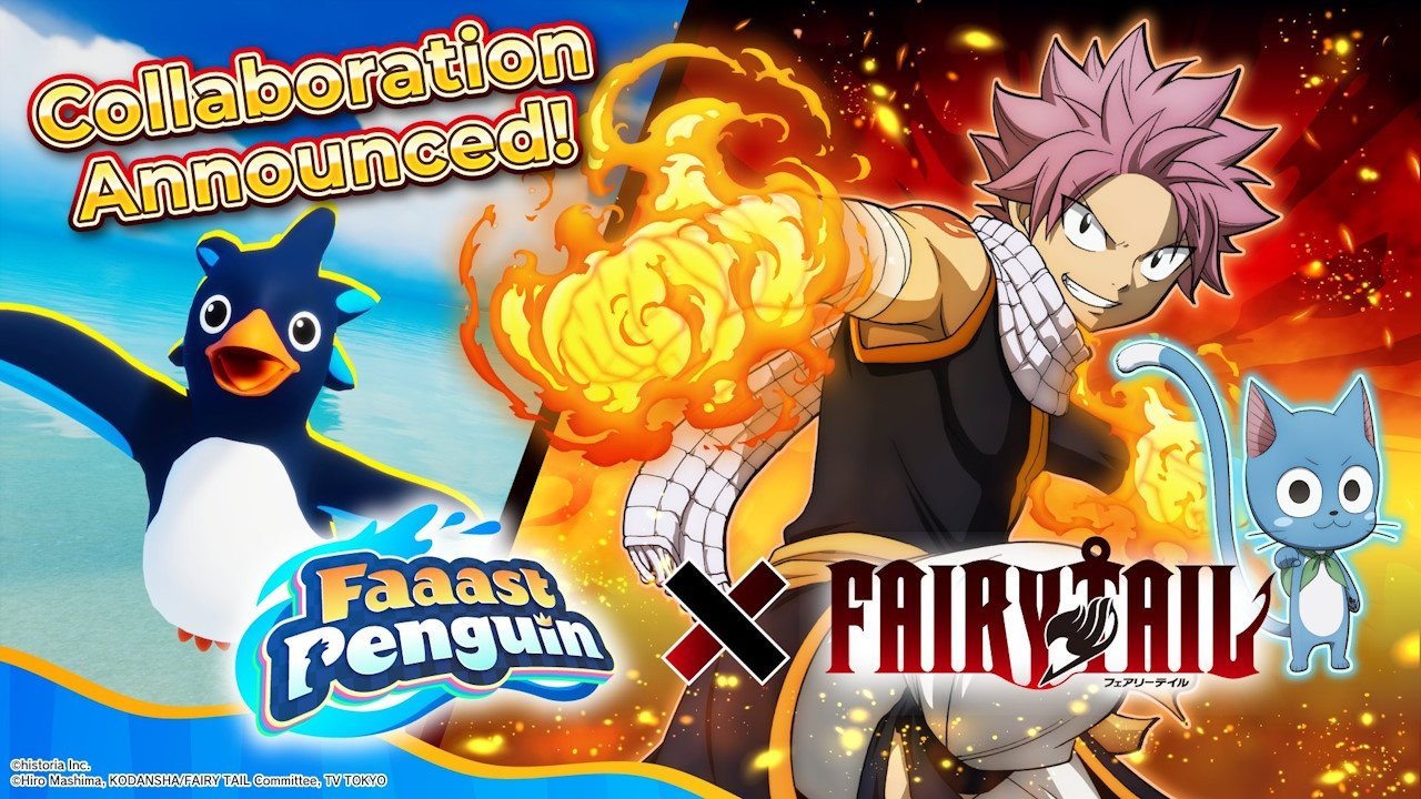Faaast Penguin x FAIRY TAIL Collaboration Beginning October 1